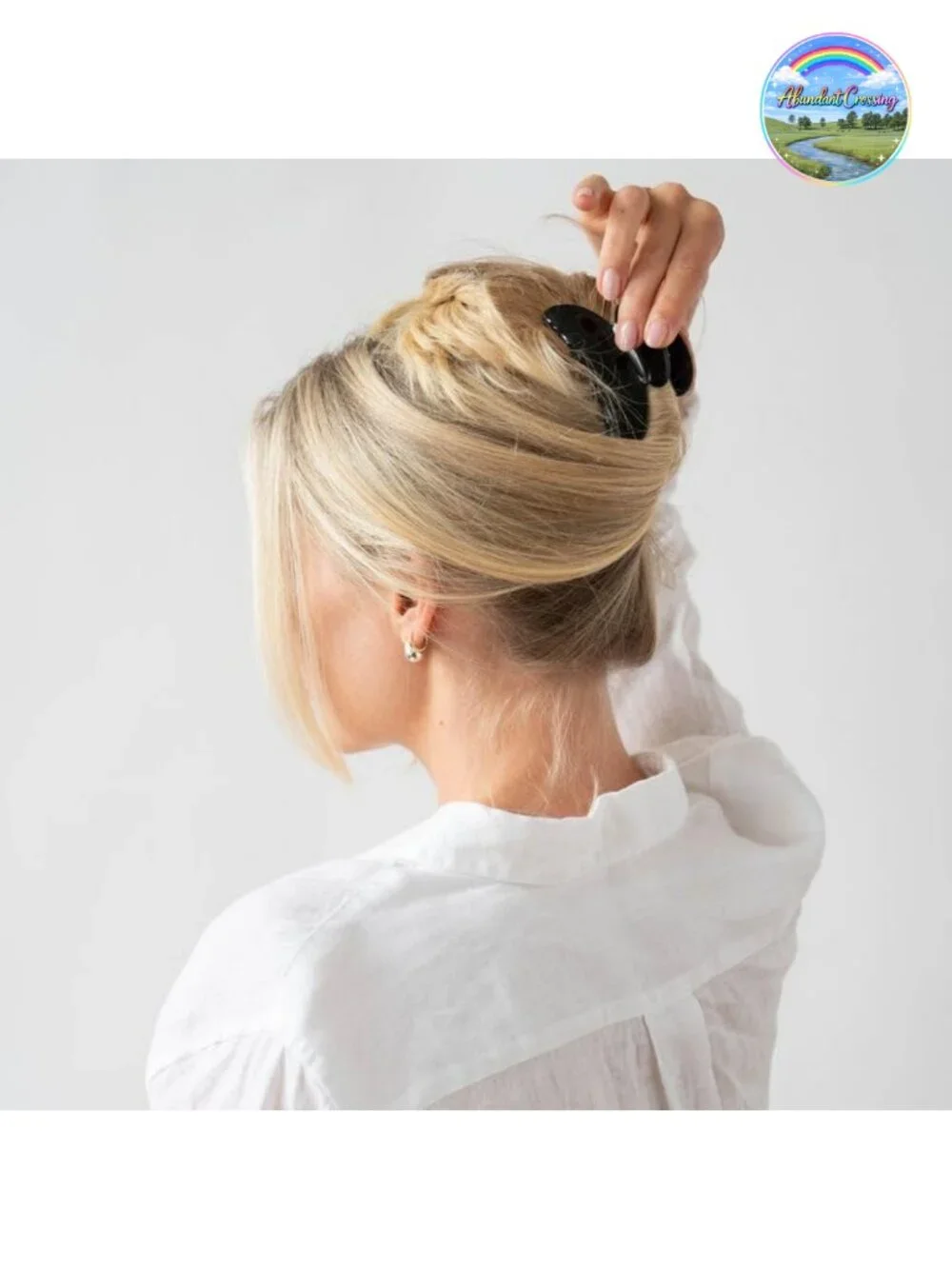 Handmade French Cellulose Acetate Claw Clip, Slip-Free Hold for All Hair Types